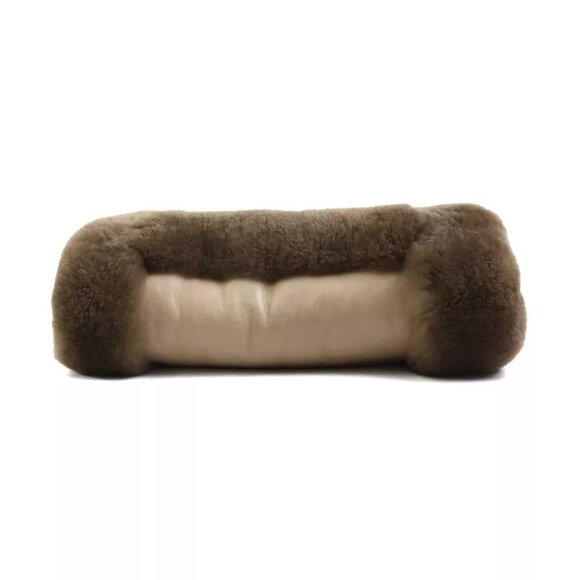 Auth HERMES Hand Muff Hand Warmer Brown Leather/Fur - Picture 6 of 9